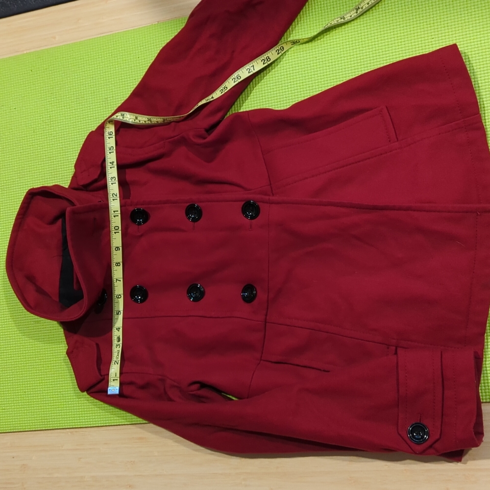 Gap Red Wool Pea coat